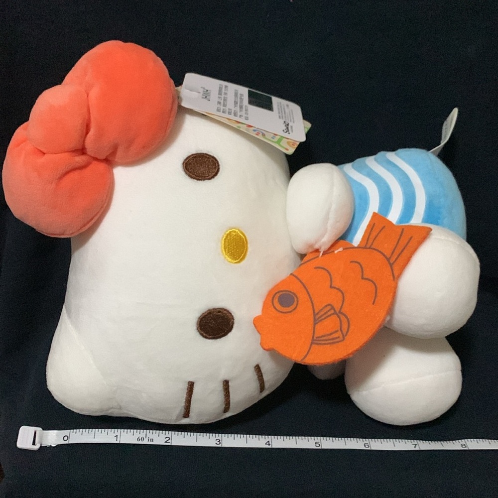 Sanrio x JHWH Hello Kitty Fish Plush 8” NWT - Picture 12 of 12